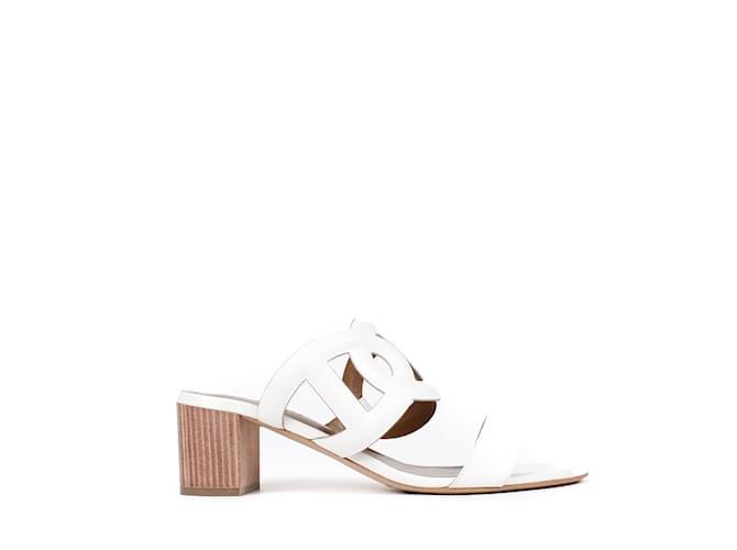 Hermès HERMES Sandales Aloha Blanc - vue 3