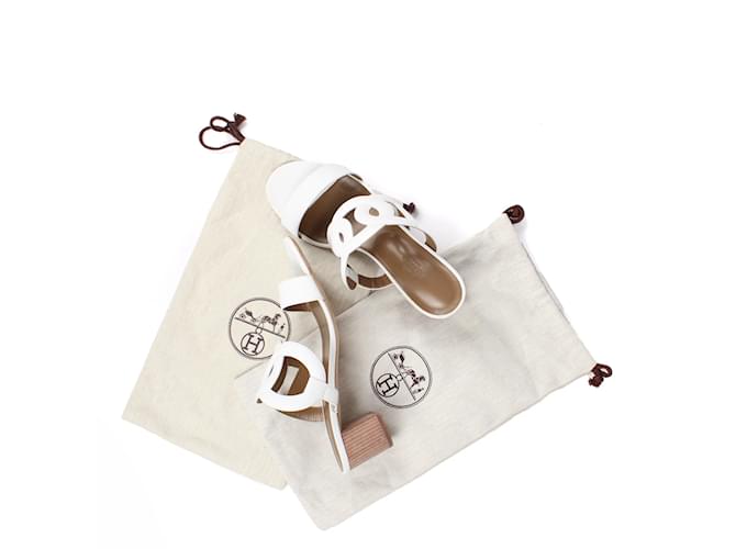 Hermès HERMES Sandales Aloha Blanc - vue 7