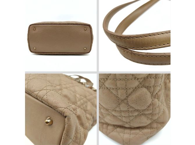 Borsa a tracolla Panarea Dior Christian Dior beige - vista 6