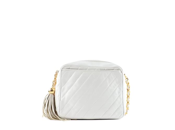 Camera CHANEL Sacs à main Intemporels/classique Blanc - vue 3