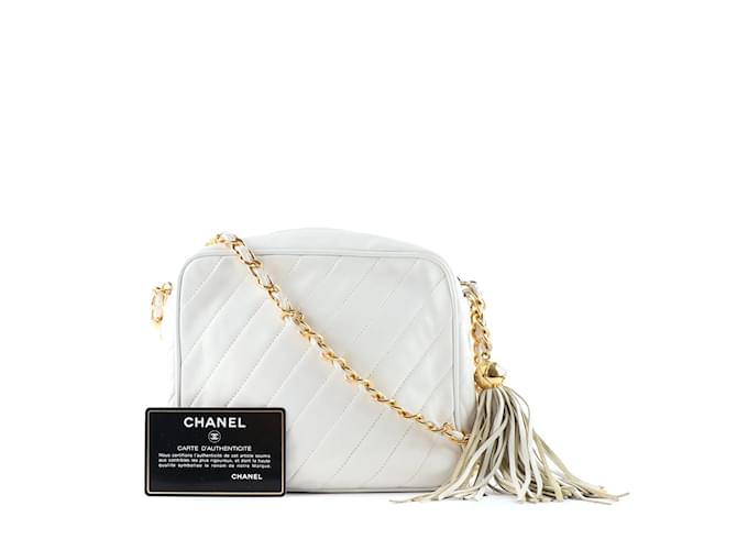 Camera CHANEL Sacs à main Intemporels/classique Blanc - vue 8