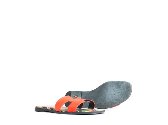 Hermès HERMES Sandalen Orange Rot - Ansicht 2