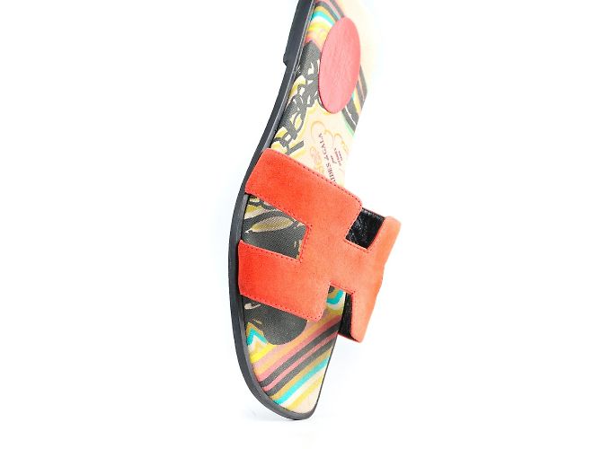 Hermès HERMES Sandalen Orange Rot - Ansicht 5