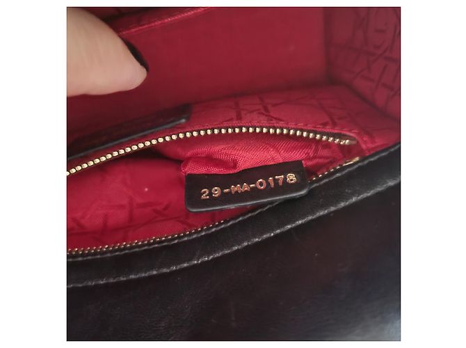 Borsa a mano Christian Dior Lady Dior abc in pelle nera Nero - vista 5