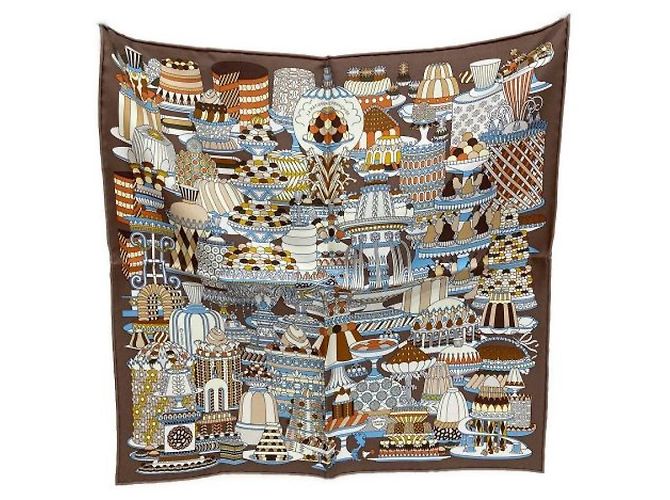 Hermès ***HERMES Pasticceria francese 45 Marrone - vista 2