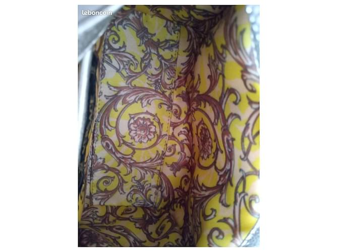Gianni Versace Excelente bolsa python dourada da marca Versace Prata - vista 2