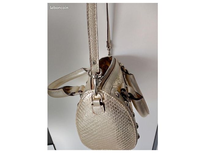 Gianni Versace Excelente bolsa python dourada da marca Versace Prata - vista 6