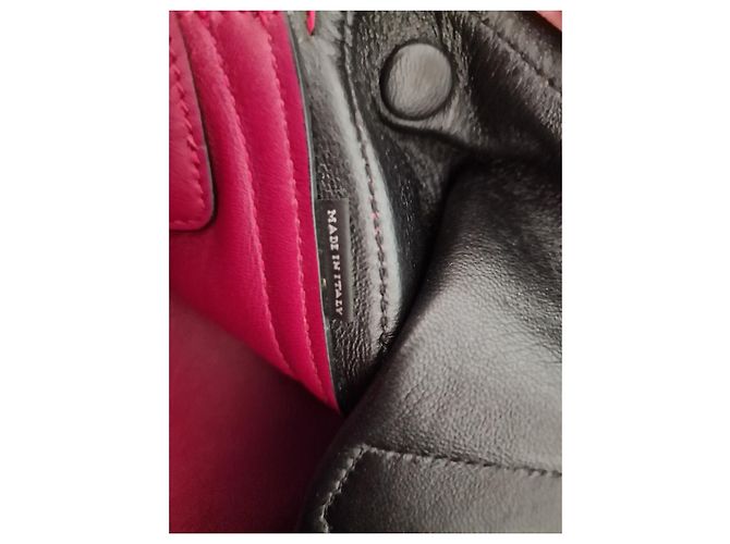 Borsa a mano Prada Saffiano in pelle di agnello rossa Rosso - vista 4