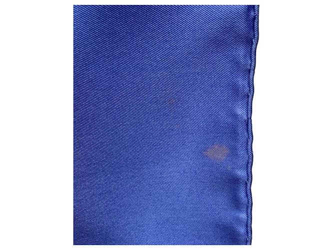 Hermès ***HERMES Kare90/Seidentuch Weiß Blau - Ansicht 8