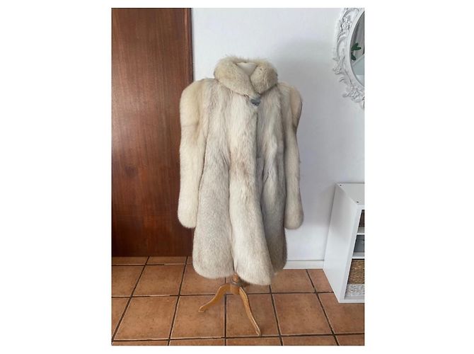 Autre Marque Abrigo de zorro blanco - vista 2