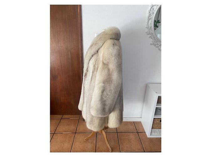 Autre Marque Abrigo de zorro blanco - vista 3