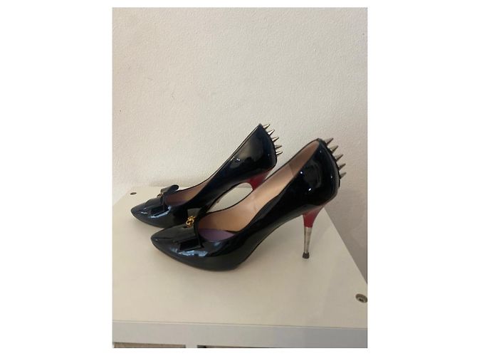Décolleté Gucci in vernice nera Nero - vista 2