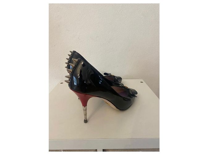 Décolleté Gucci in vernice nera Nero - vista 6