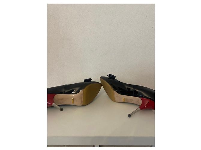 Décolleté Gucci in vernice nera Nero - vista 7