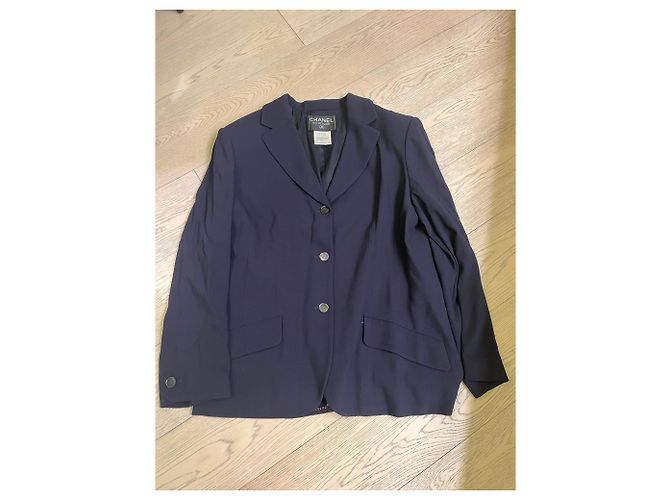 Chanel vintage 1998 Giacca Blazer Blu Navy Primavera/Estate - vista 3