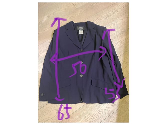 Chanel vintage 1998 Giacca Blazer Blu Navy Primavera/Estate - vista 4
