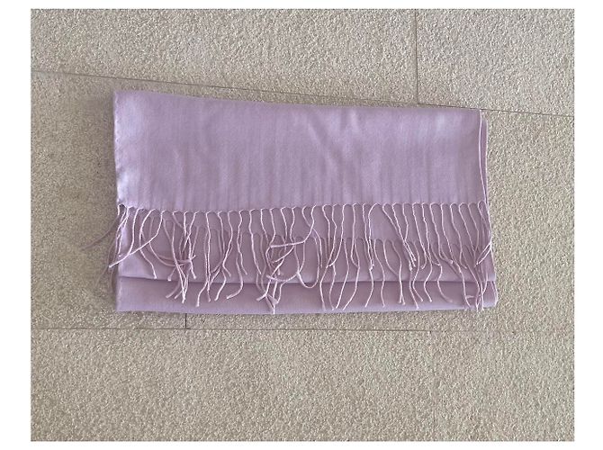 Autre Marque Große Parma Kaschmir Stola Rosa Pink - Ansicht 11