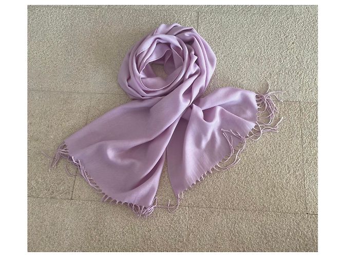 Autre Marque Große Parma Kaschmir Stola Rosa Pink - Ansicht 6