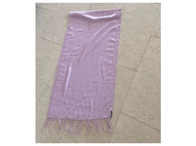 Autre Marque Große Parma Kaschmir Stola Rosa Pink - Ansicht 9
