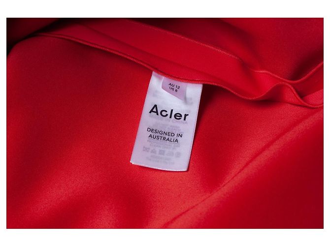 Autre Marque Acler, Vestido Bercy en rojo Roja - vista 7