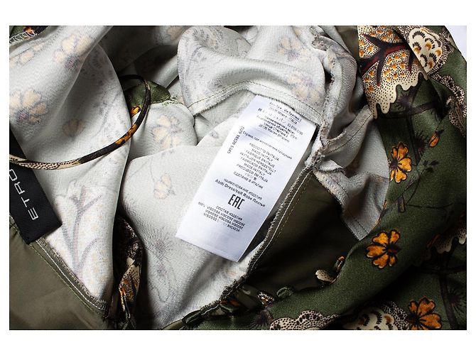 ETRO, Abiti-Midikleid mit Blumenmuster in Grün - Ansicht 6