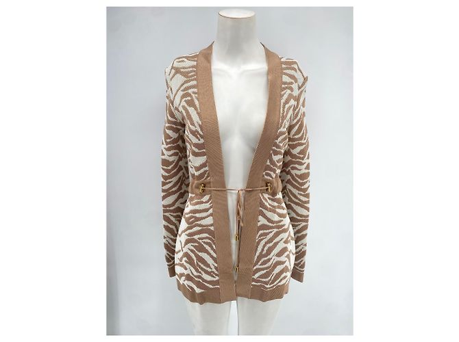 Malha Balmain T.FR 38 Viscose Bege - vista 2