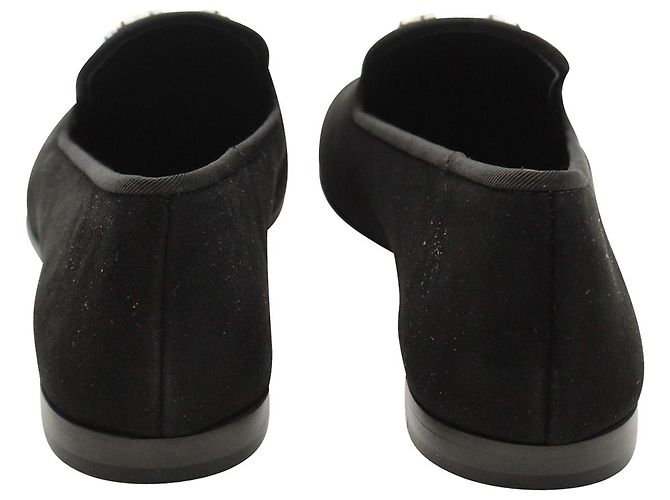 Mocassini Scorpione decorati Giuseppe Zanotti in pelle scamosciata nera Nero - vista 7