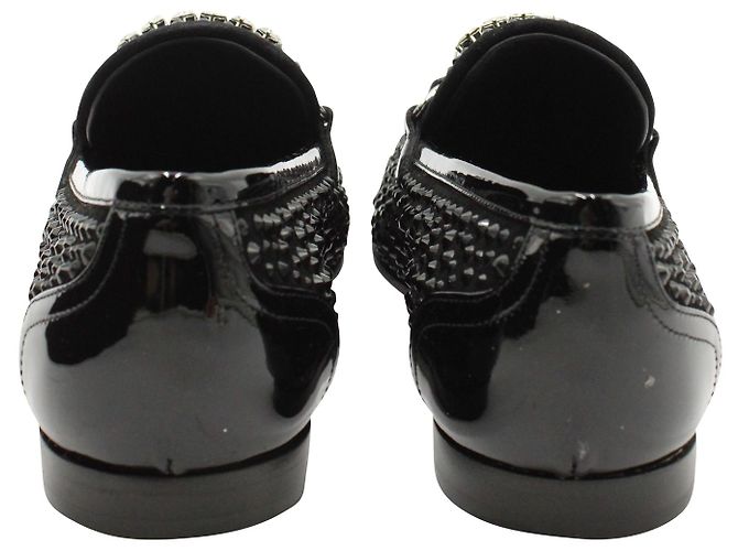 Mocassini Giuseppe Zanotti decorati in pelle scamosciata nera Nero - vista 6