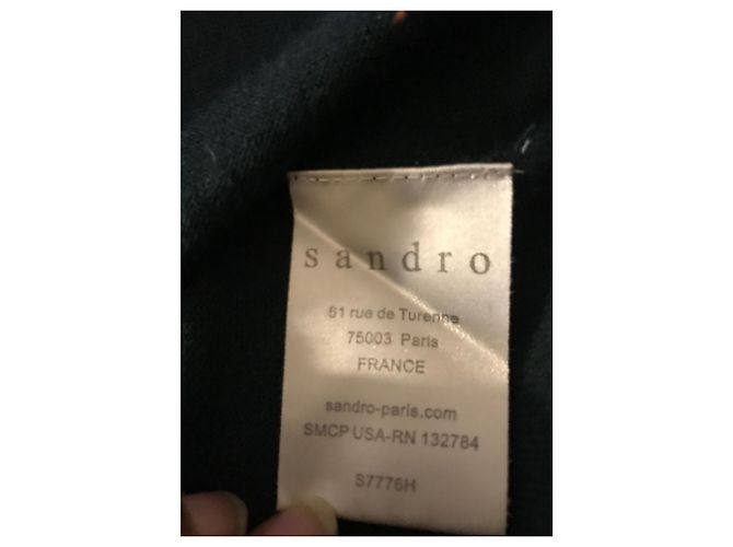 Suéter com laços nas costas Sandro Verde escuro - vista 6