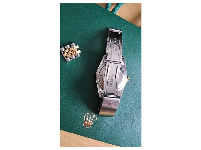 Rolex Datejust Oyster Perpetual 36mm Oro e Acciaio Diamanti Gold hardware - vista 7