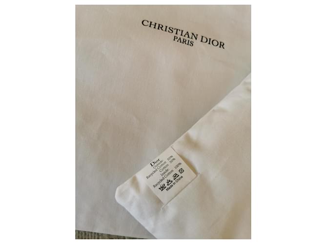 Dior decorative cotton cushion Eggshell - view 3