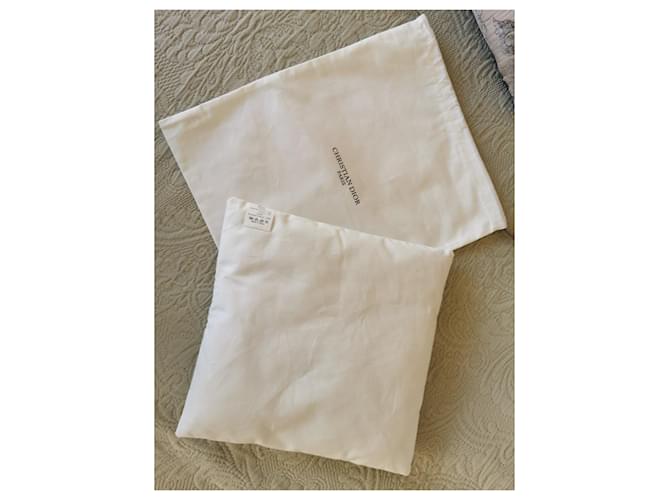 Dior decorative cotton cushion Eggshell - view 4