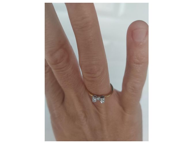 Anello a nodo in oro e diamanti inconnue Gold hardware - vista 2