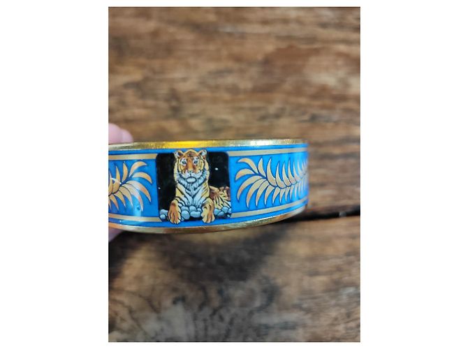 Hermès Le Tigre Armband Email Hellblau - Ansicht 4