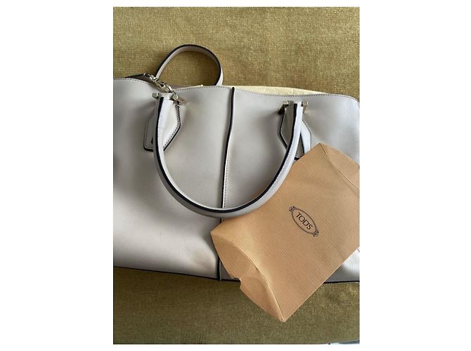Borsa a mano Tod's in pelle beige - vista 4