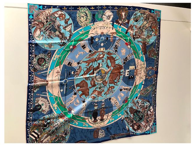 Hermès Le mitologie degli uomini rossi Blu Beige Verde - vista 2