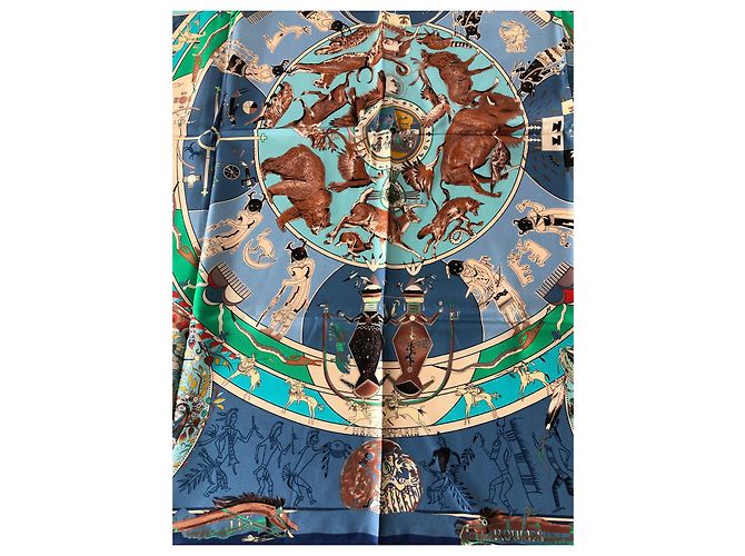 Hermès Le mitologie degli uomini rossi Blu Beige Verde - vista 4