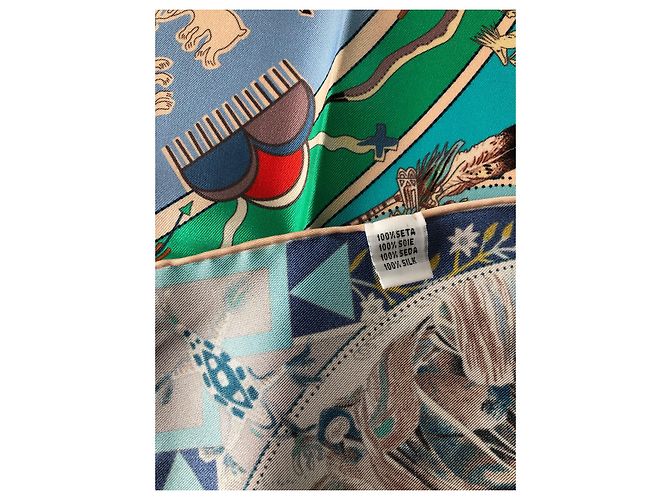 Hermès Le mitologie degli uomini rossi Blu Beige Verde - vista 5