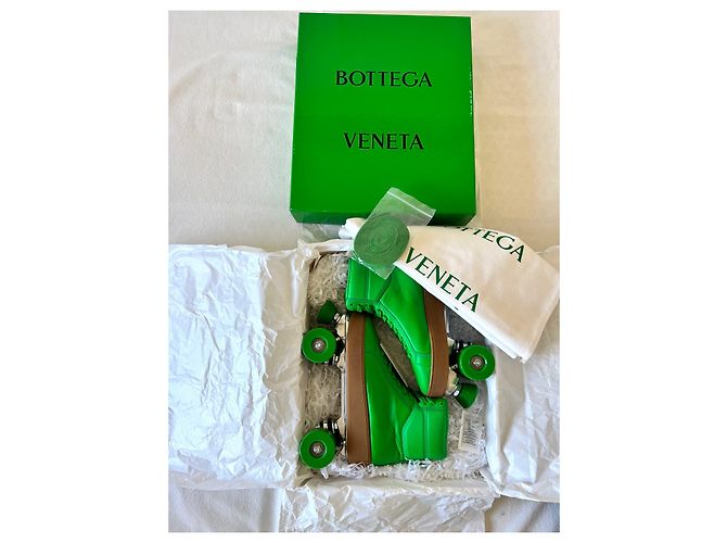 Pattini a rotelle Bottega Veneta Verde - vista 3
