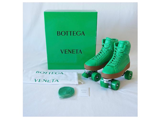 Pattini a rotelle Bottega Veneta Verde - vista 7