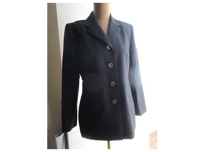 Nina Ricci Anthrazitfarbener Blazer, Taille 40. Anthrazitgrau - Ansicht 2