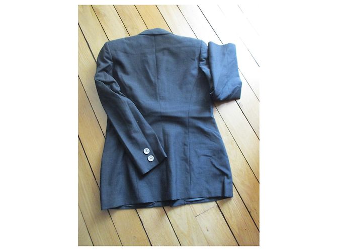 Nina Ricci Anthrazitfarbener Blazer, Taille 40. Anthrazitgrau - Ansicht 7