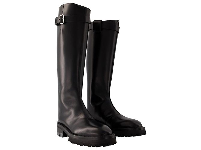 Bottes d'équitation Nes - Ann Demeulemeester - Cuir - Noir - vue 2