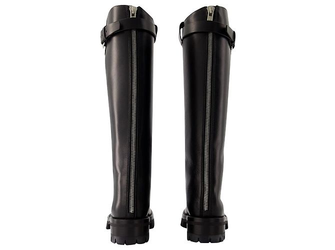Bottes d'équitation Nes - Ann Demeulemeester - Cuir - Noir - vue 3