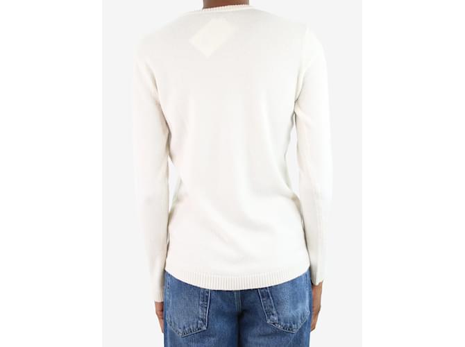Bella Freud Cream Love Hurts applique jumper - size XS - Ansicht 3