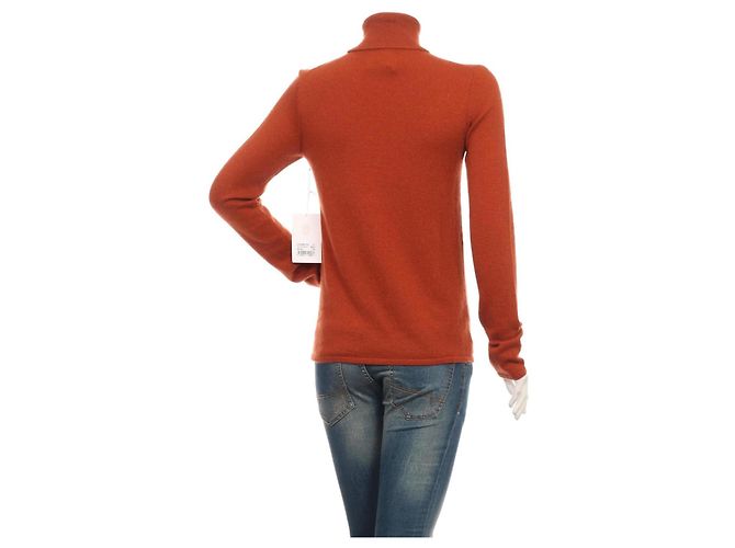 Autre Marque Just Cashmere Rollkragenpullover Orange Kaschmir M - Ansicht 2