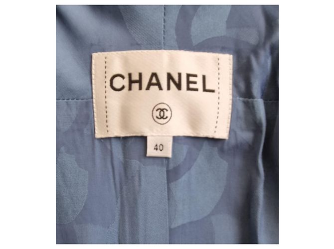 Giacca Chanel Tweed Azul - vista 3