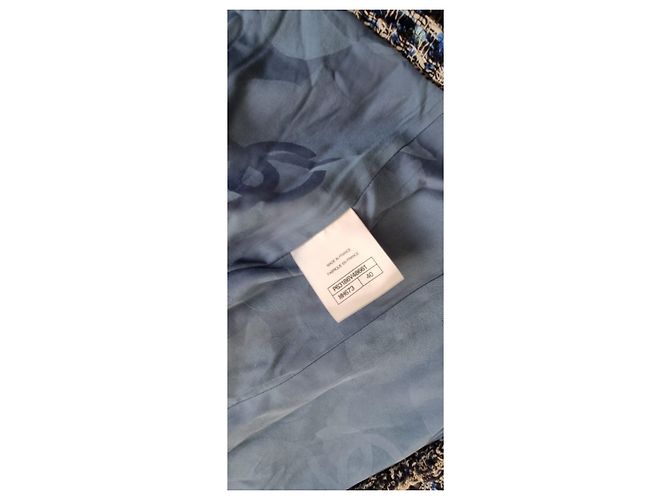Giacca Chanel Tweed Azul - vista 4