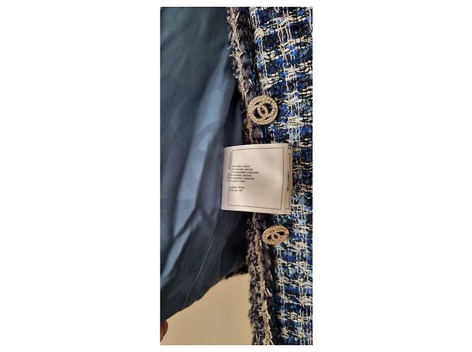 Giacca Chanel Tweed Azul - vista 6