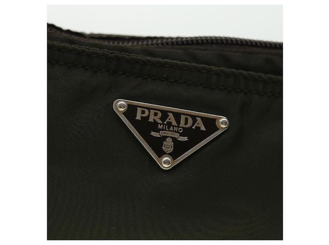 PRADA Borsa a spalla Nylon Khaki Auth ac2118 - vista 18